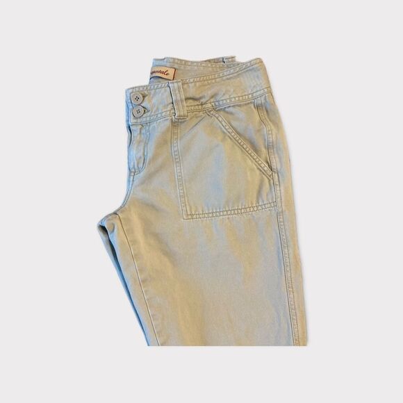 Y2K Cargo Khaki Bell Bottom Low Waisted Flare Pants - Picture 5 of 9